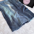 Colourful Linen Scarf ( Blue )