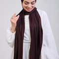 Easy hijab with bandana (Dark brown)