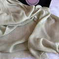 Ruffled Linen Hijab ( Pestachio)