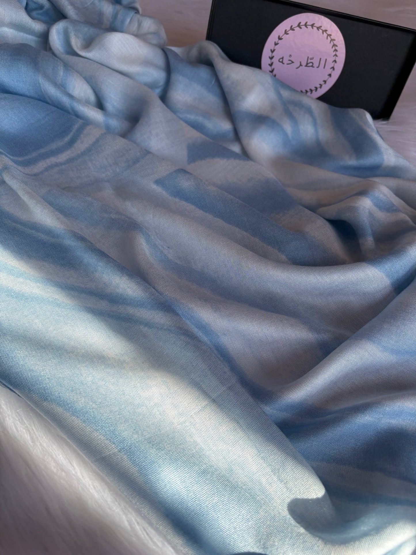 Printed Modal Hijab ( Sky )
