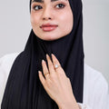 Easy hijab with bandana (Black)