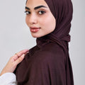Easy hijab with bandana (Dark brown)