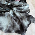 Garnished Linen hijab ( Vlvet Blue)