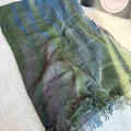 Colourful Linen Scarf ( Mix Green )