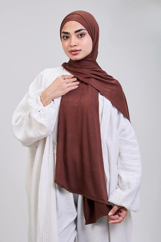 Easy hijab with bandana (Brown)