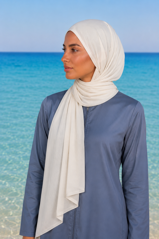 Waterproof scarf ( Off white )