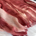 Colourful Linen Scarf ( Light Red )