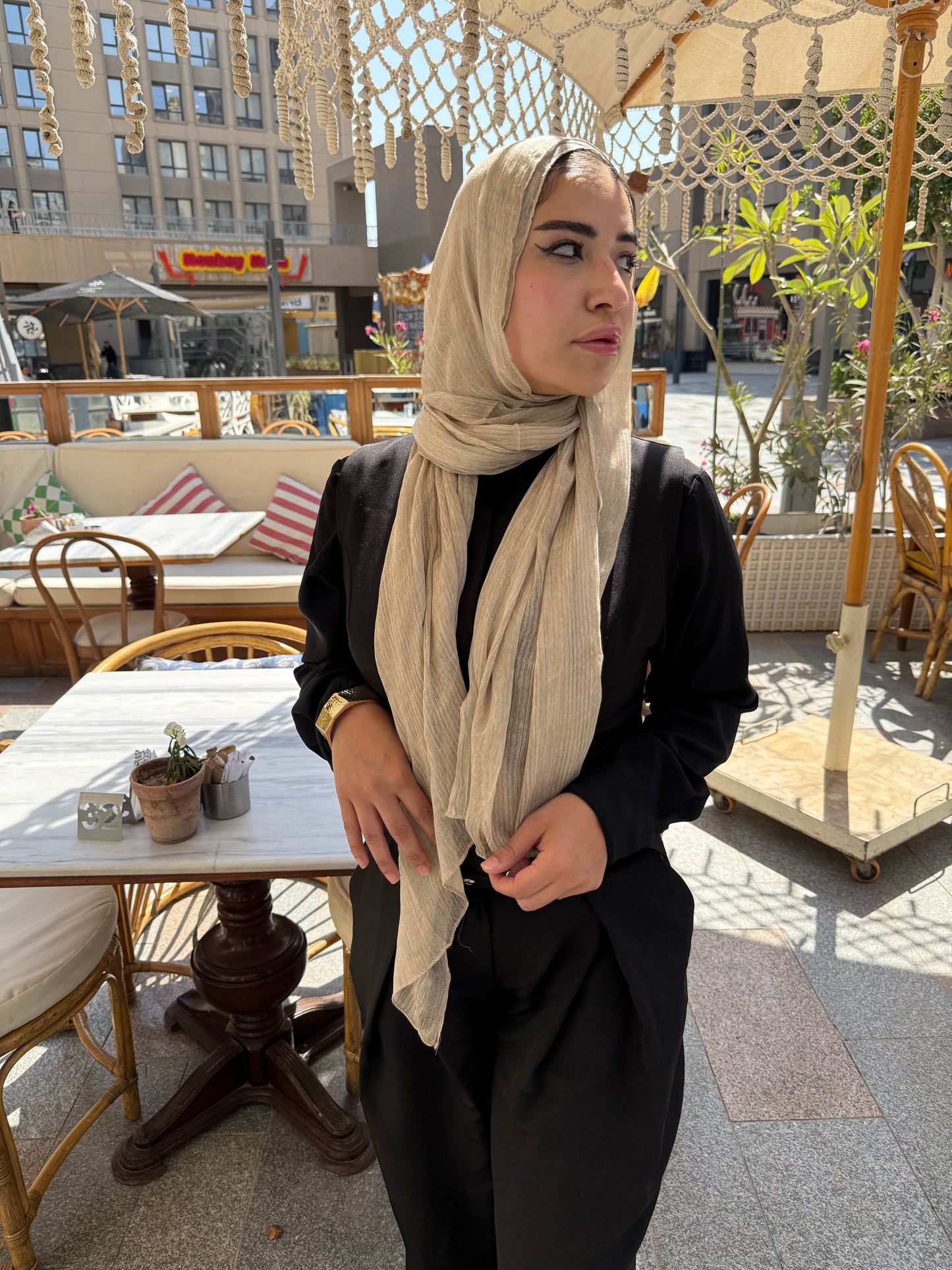 Messy Chiffon ( Beige )