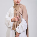 Easy hijab with bandana (Dark Beige)