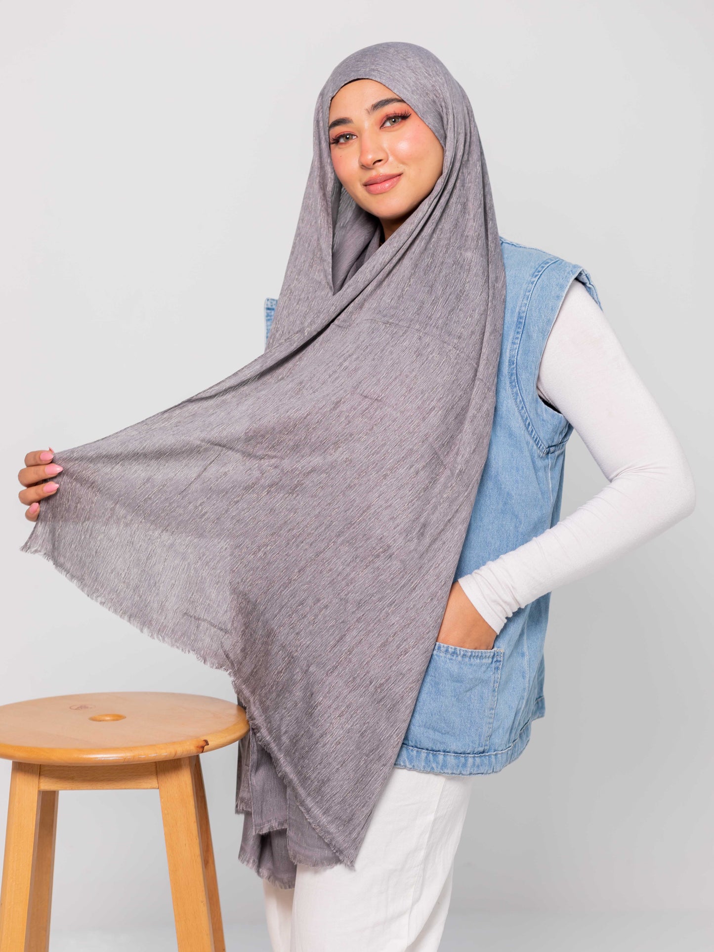 Premium linen cotton (light grey)