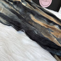 Colourful Linen Scarf ( Mix Black )