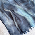 Colourful Linen Scarf ( Blue )
