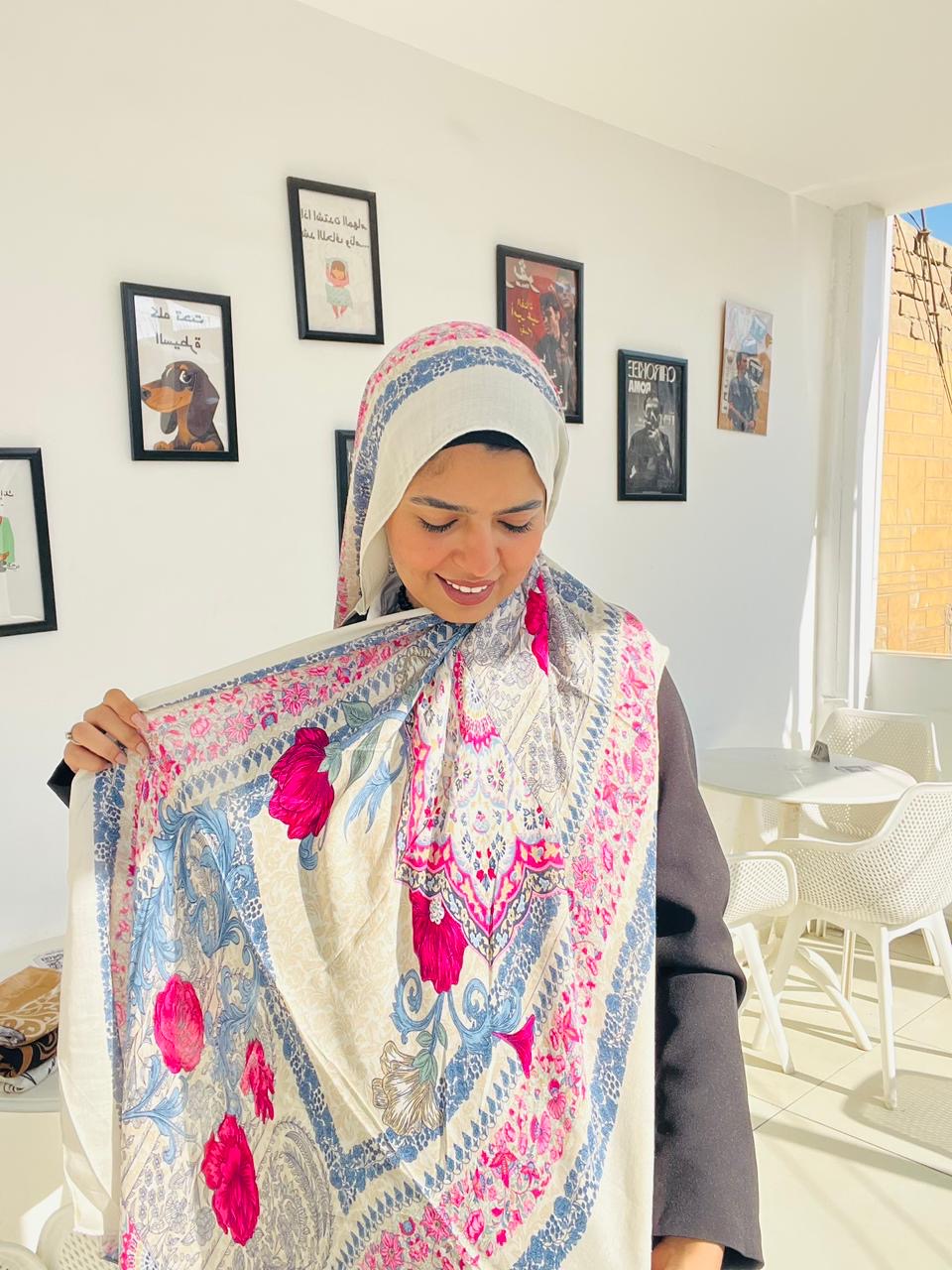 Printed Modal Hijab ( Aster )