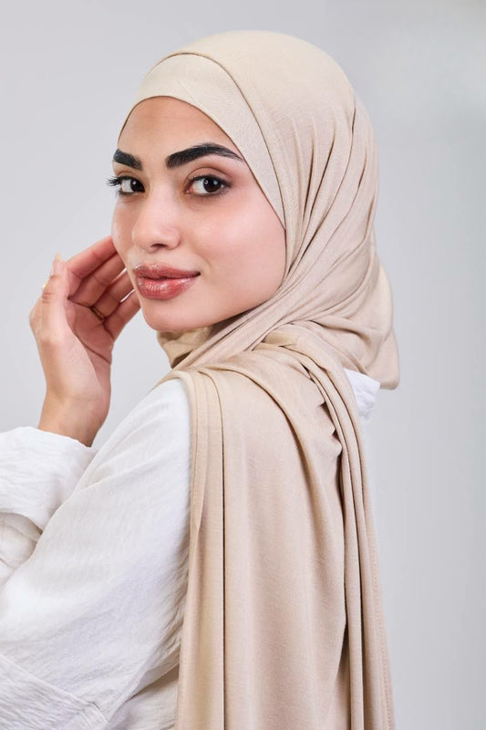 Easy hijab with bandana (Biege)