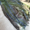 Colourful Linen Scarf ( Mix Green )