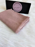 Ruffled Linen Hijab ( pink)
