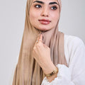 Easy hijab with bandana (Dark Beige)