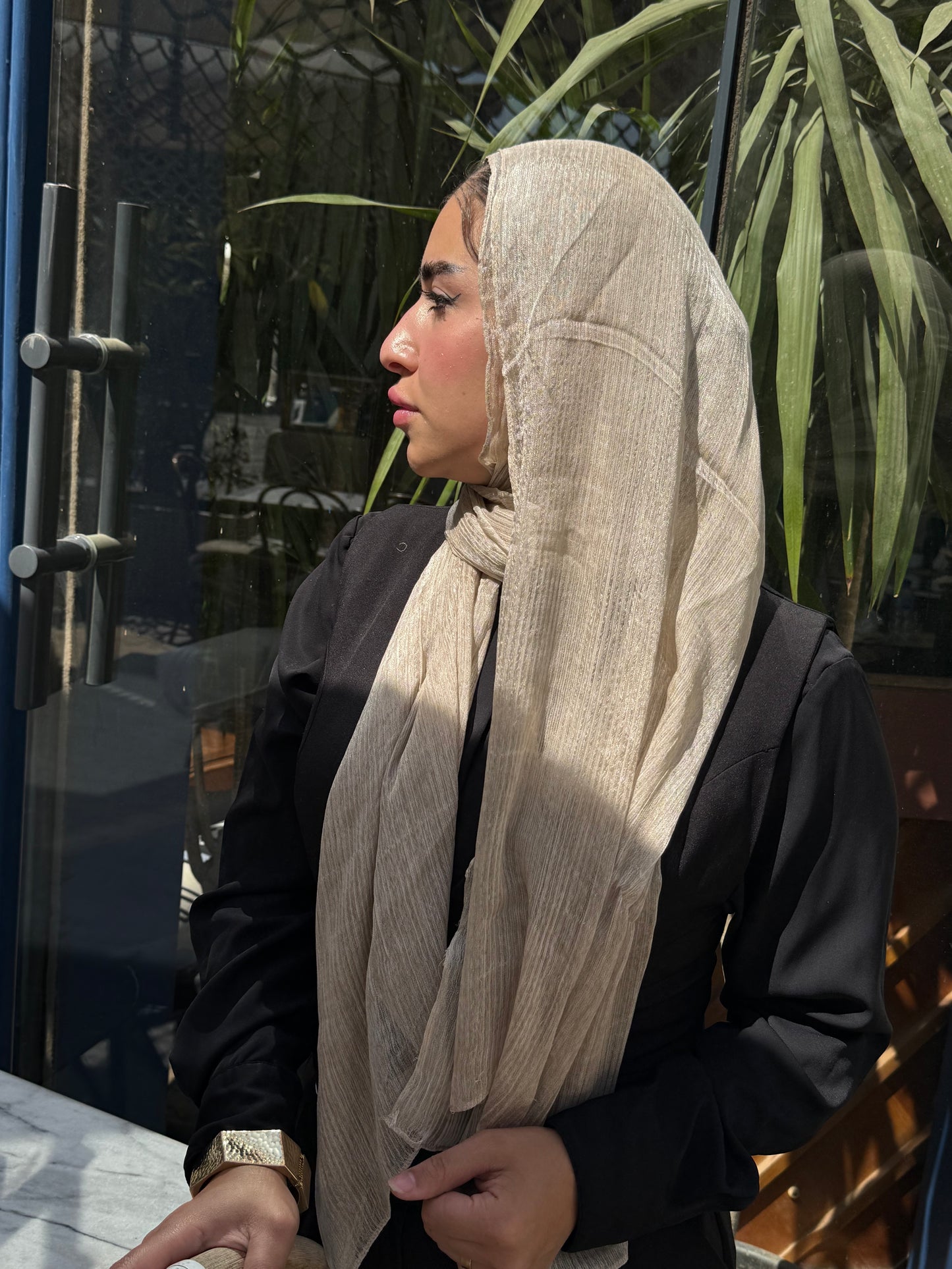 Messy Chiffon ( Beige )