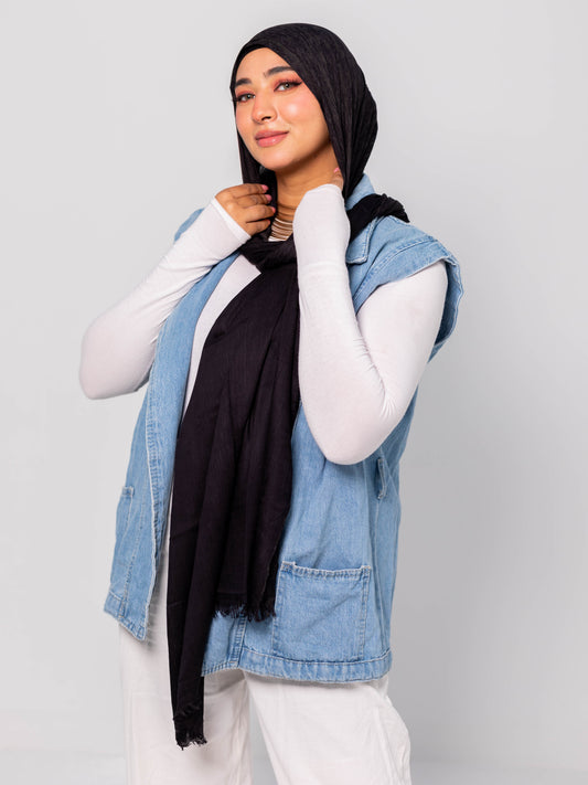 Premium linen cotton (Black)