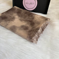 Garnished Linen hijab ( Vlvet Light Beige )