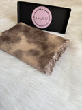 Garnished Linen hijab ( Vlvet Light Beige )