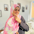Printed Modal Hijab ( Rose )