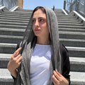 Messy Chiffon Hijab ( Gray)
