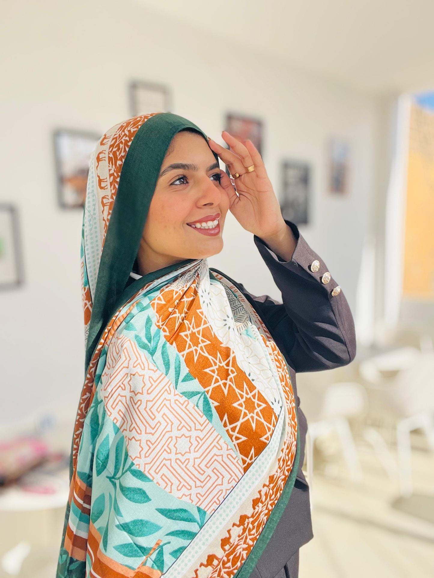 Printed Modal Hijab ( Desert )