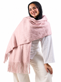 Winter Shawl  ( Powder Pink )