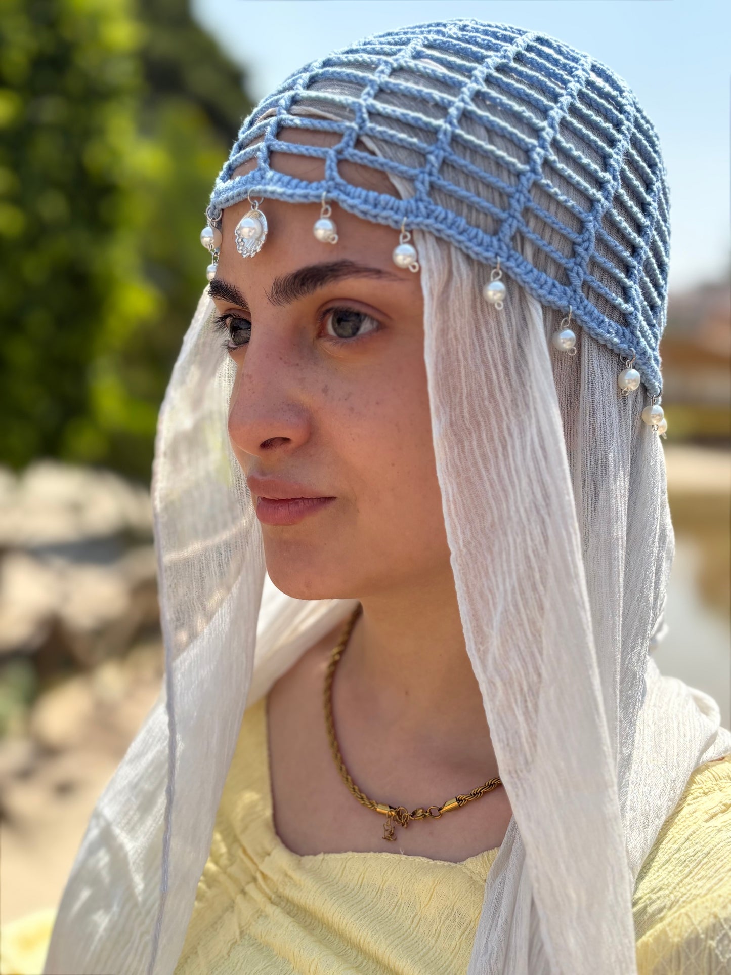 Mesh Hat ( crystal )