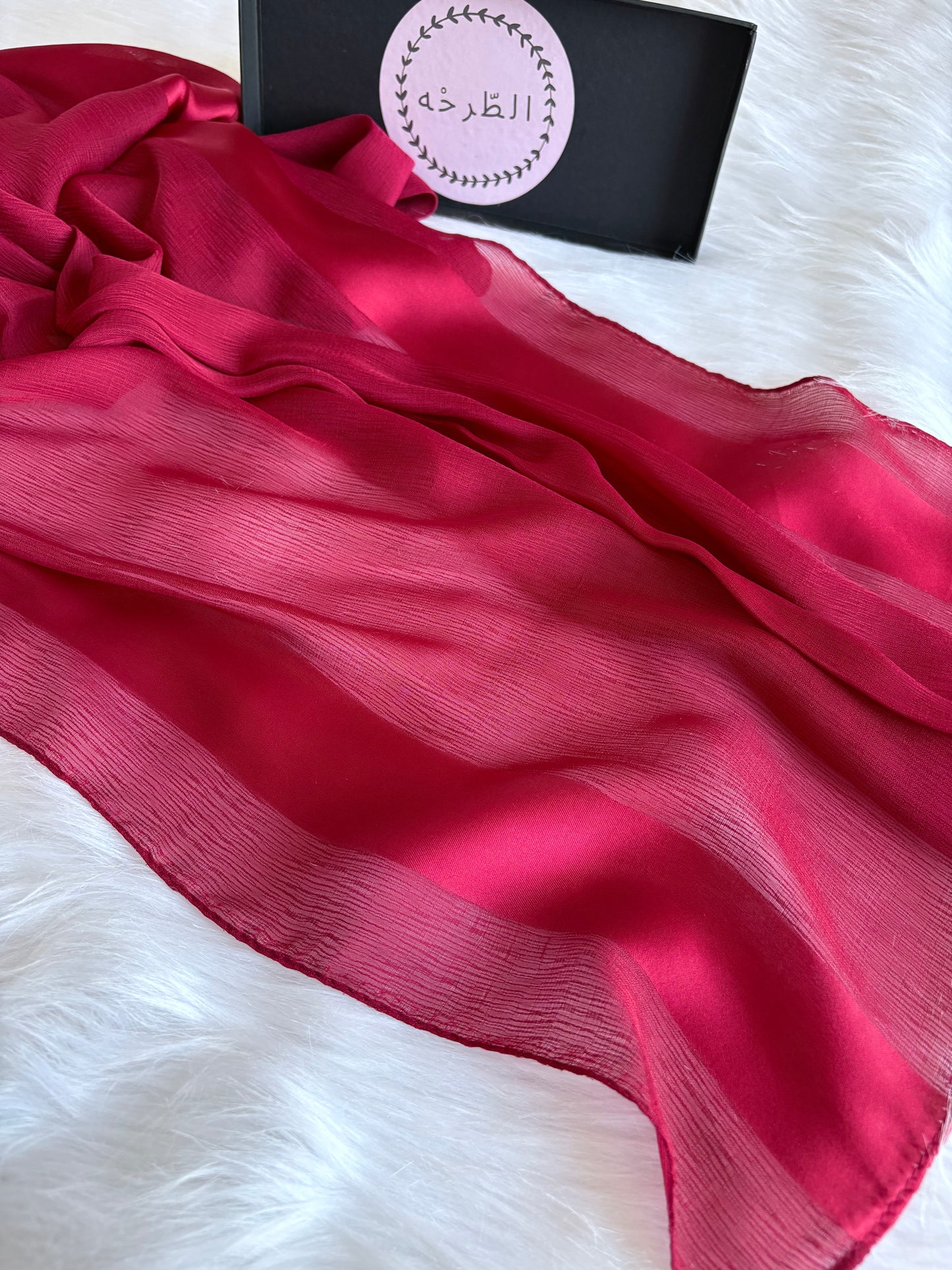 Premium Soft chefon (Light Burghandy)