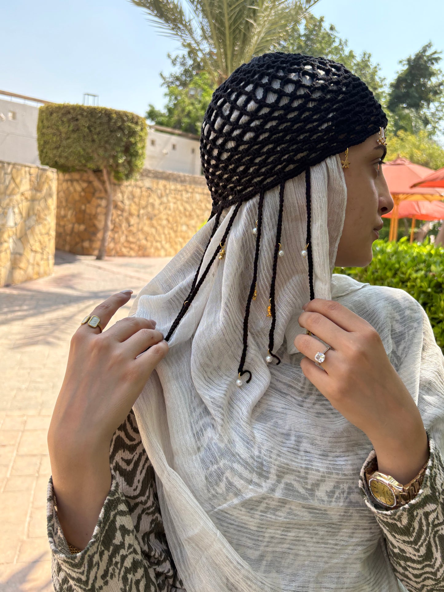 Mesh Hat ( Black Fish )