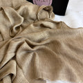 Ruffled Linen Hijab ( Ash Brown)