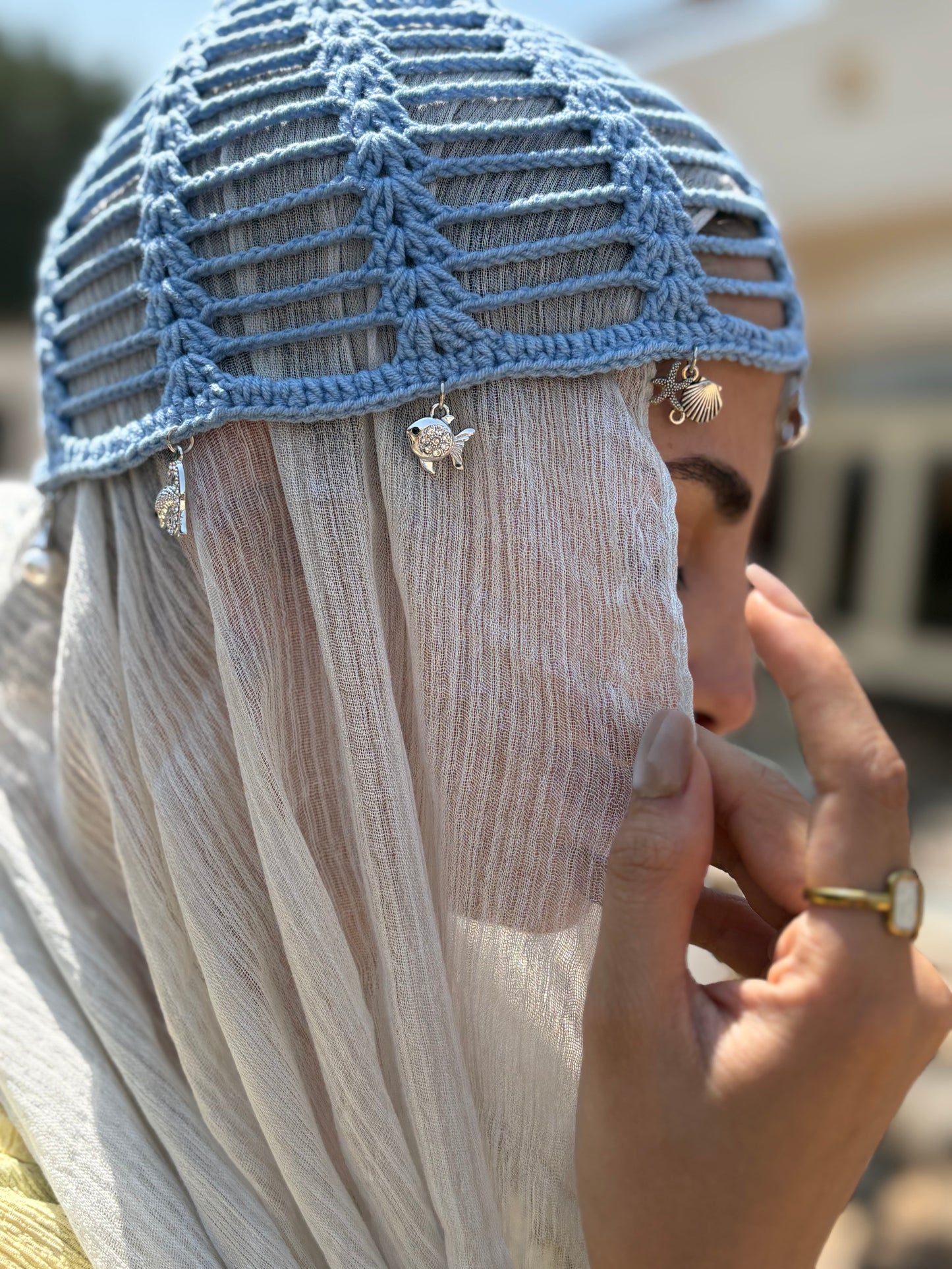 Mesh Hat ( Dolphin )