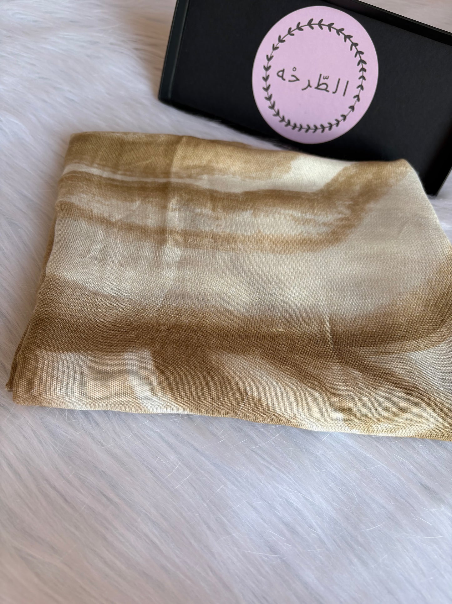 Printed Modal Hijab ( Marbella beige )