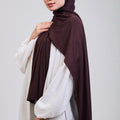 Easy hijab with bandana (Dark brown)