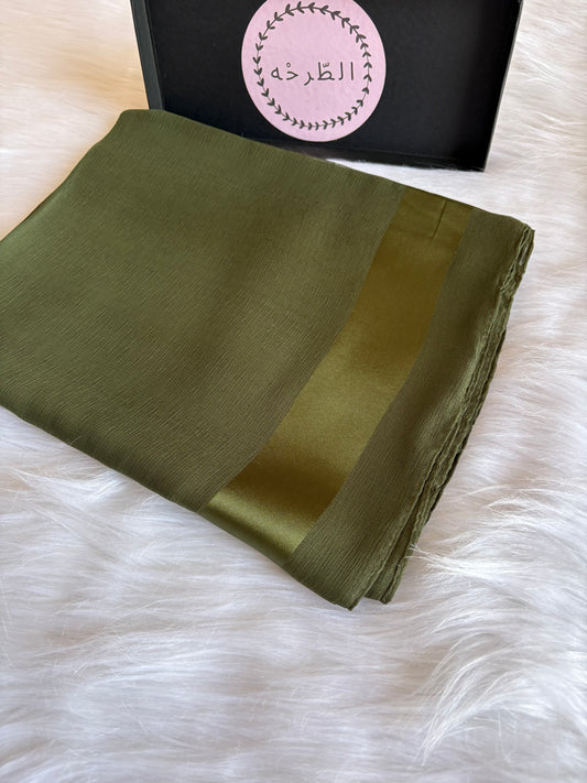 Premium Soft chefon ( Olive)