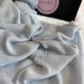 Ruffled Linen Hijab ( Baby blue)