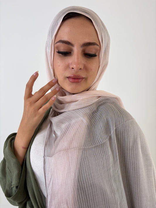 Messy Chiffon Digerdee ( Powder pink * Light lvander )