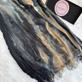 Colourful Linen Scarf ( Mix Black )
