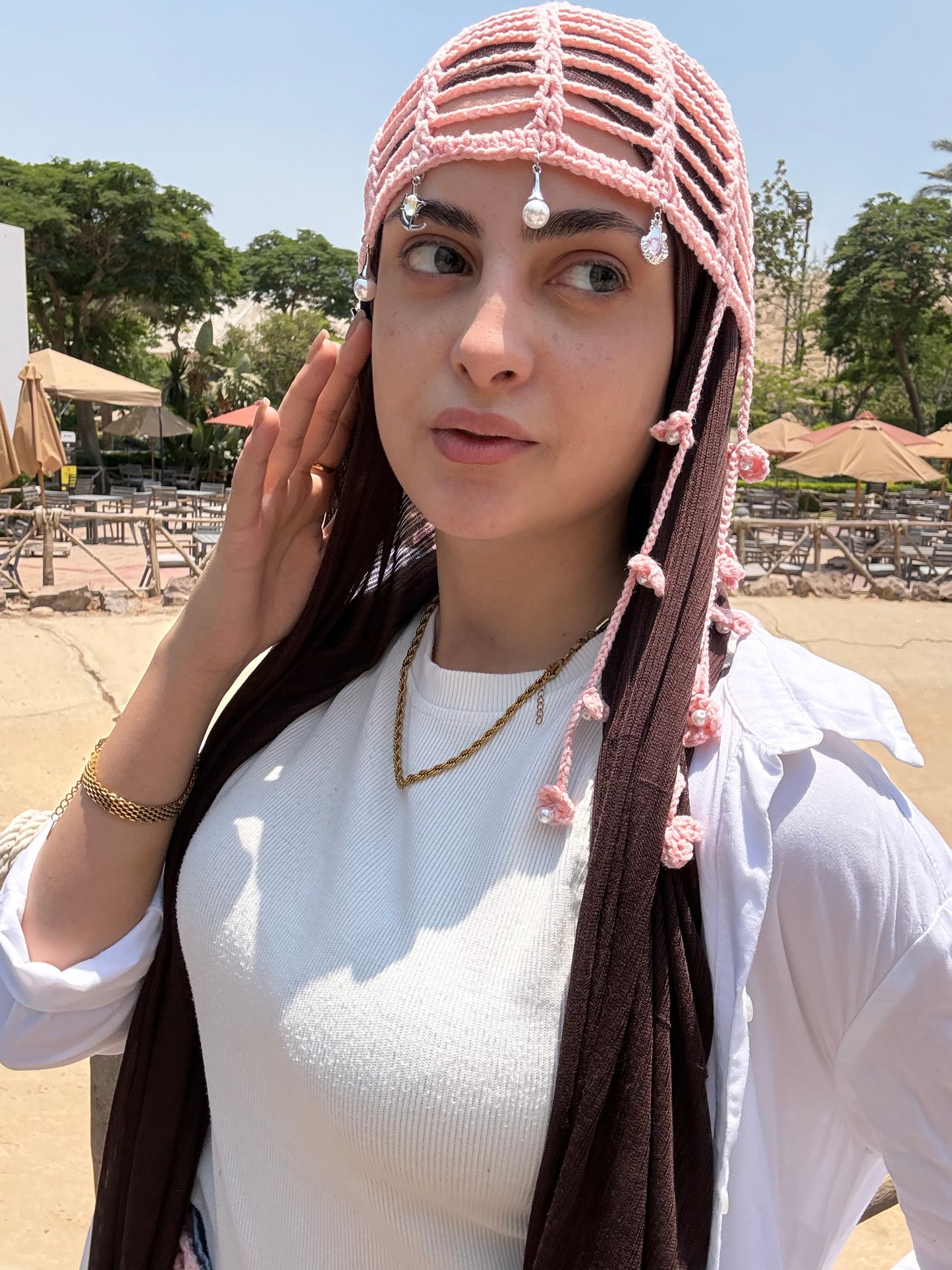 Mesh Hat ( Pink )