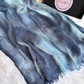 Colourful Linen Scarf ( Blue )