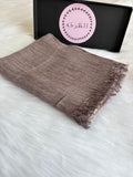 Ruffled Linen Hijab ( Kashmer )