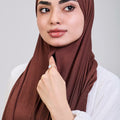 Easy hijab with bandana (Brown)