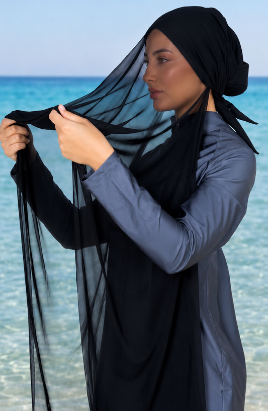 Waterproof scarf ( Black )