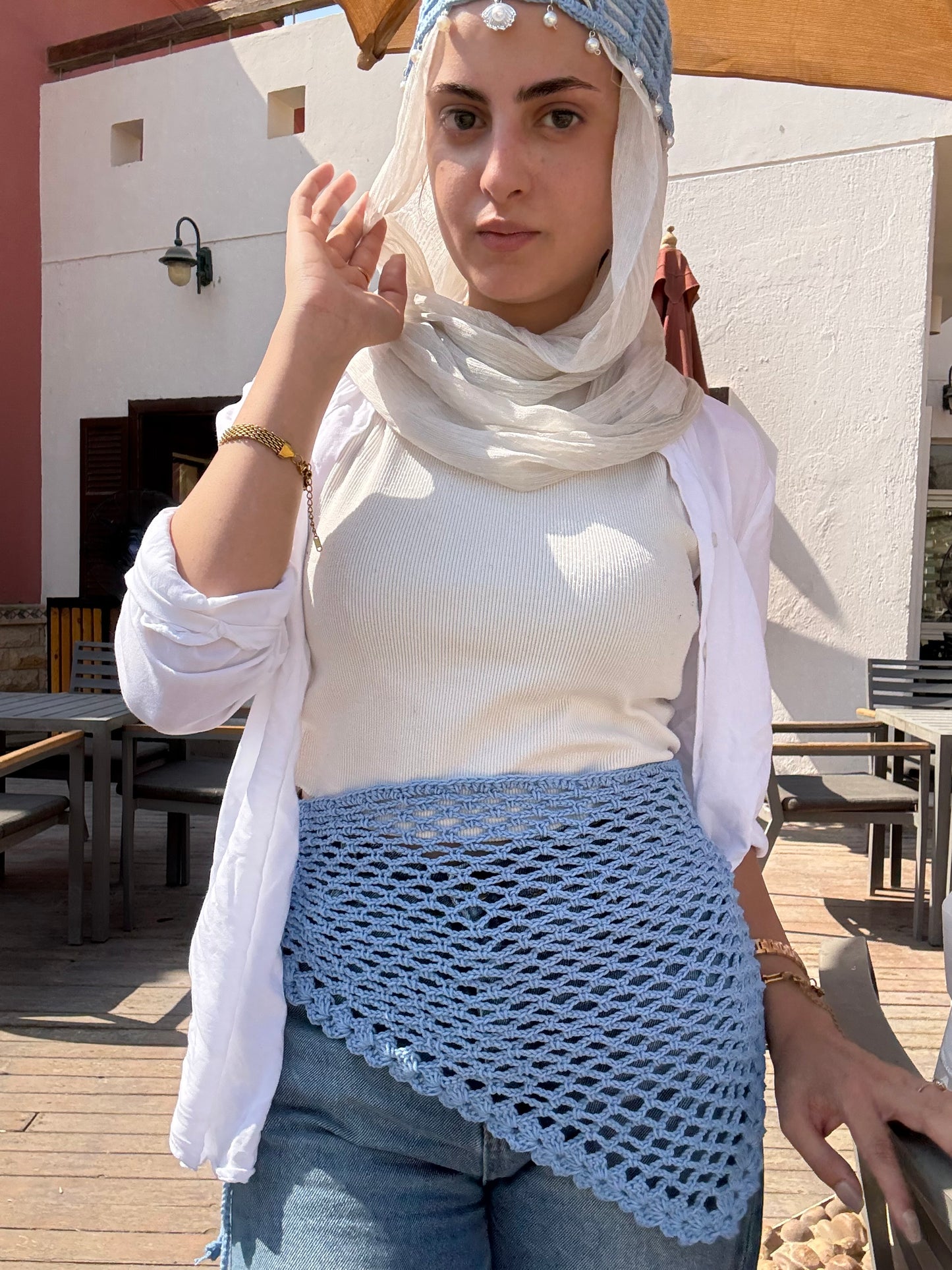 Waist warb ( Soft Blue )