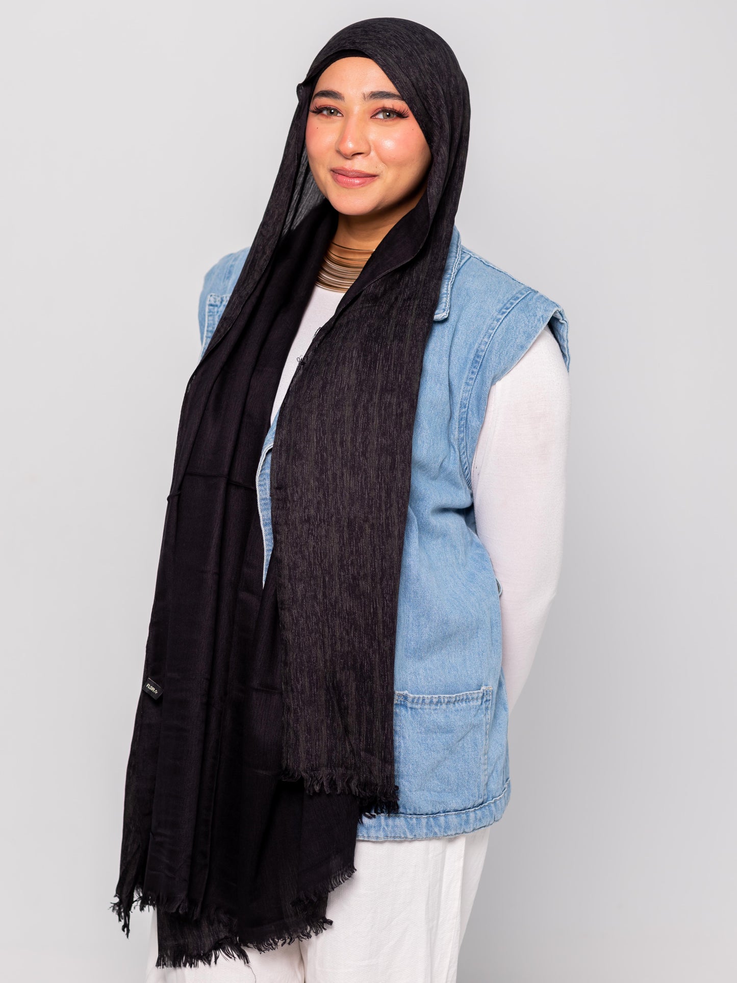 Premium linen cotton (Black)