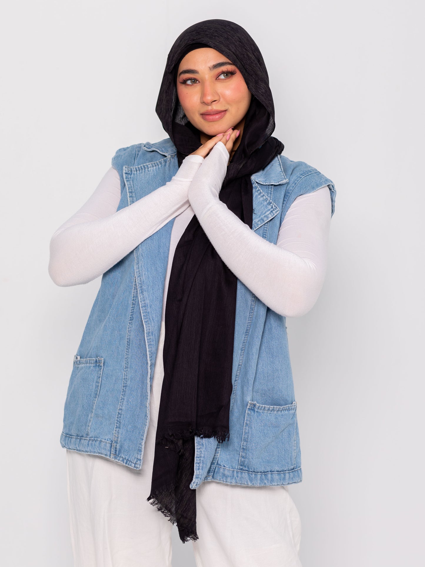 Premium linen cotton (Black)