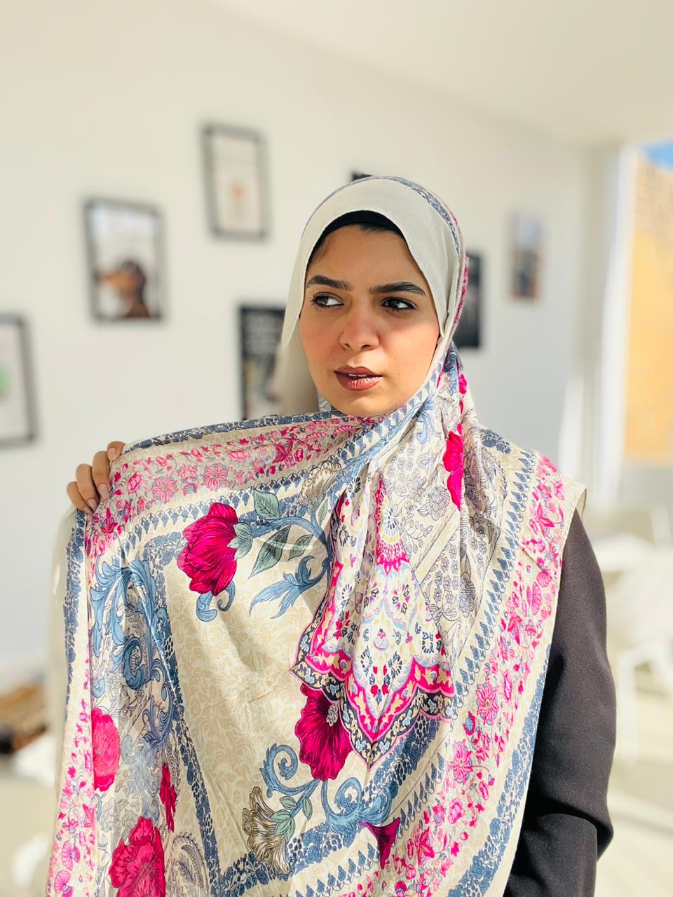 Printed Modal Hijab ( Aster )