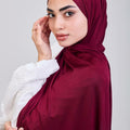 Easy hijab with bandana (Burgandy)